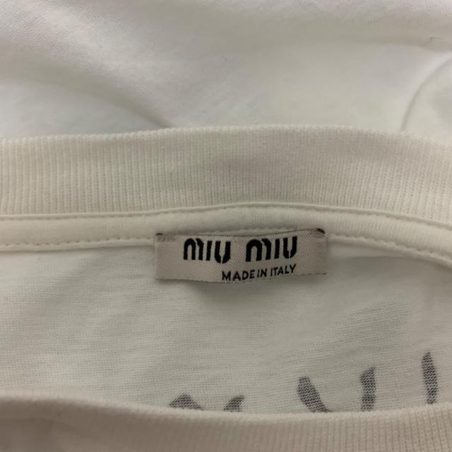 miumiu(ミュウミュウ)のミュウミュウ 半袖Tシャツ サイズXS美品  - レディースのトップス(Tシャツ(半袖/袖なし))の商品写真
