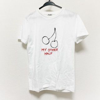 ミュウミュウ(miumiu)のミュウミュウ 半袖Tシャツ サイズXS美品  -(Tシャツ(半袖/袖なし))