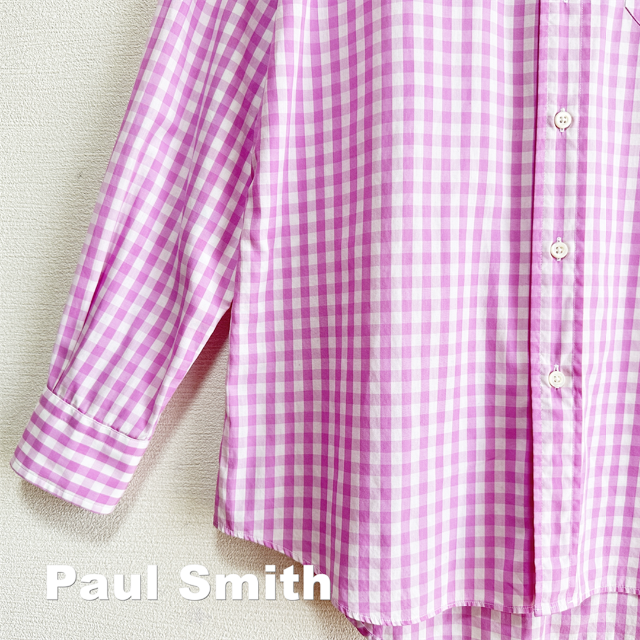 【Paul Smith】ギンガムチェック イタリア製ファブリック シャツ 3