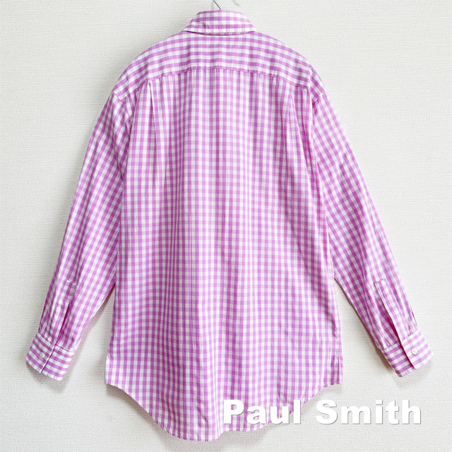 【Paul Smith】ギンガムチェック イタリア製ファブリック シャツ 5