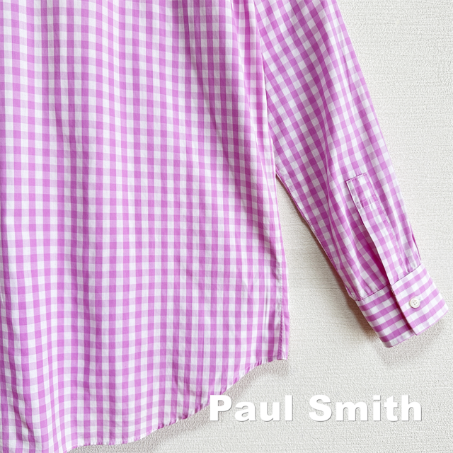 【Paul Smith】ギンガムチェック イタリア製ファブリック シャツ 7