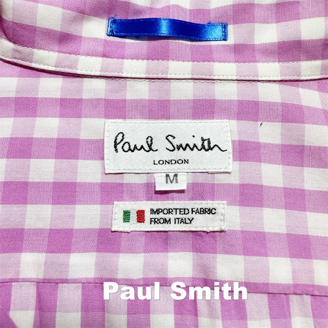 Paul Smith(ポールスミス)の【Paul Smith】ギンガムチェック イタリア製ファブリック シャツ メンズのトップス(シャツ)の商品写真