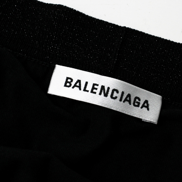 BALENCIAGA バレンシアガ ロゴプリント チュールロングスカート 38/レッド プリーツ ボトムス【2400012571105】 9