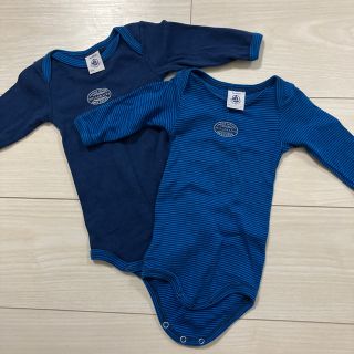 プチバトー(PETIT BATEAU)のPETIT BATEAU  ロンパース　3m/60センチ(ロンパース)