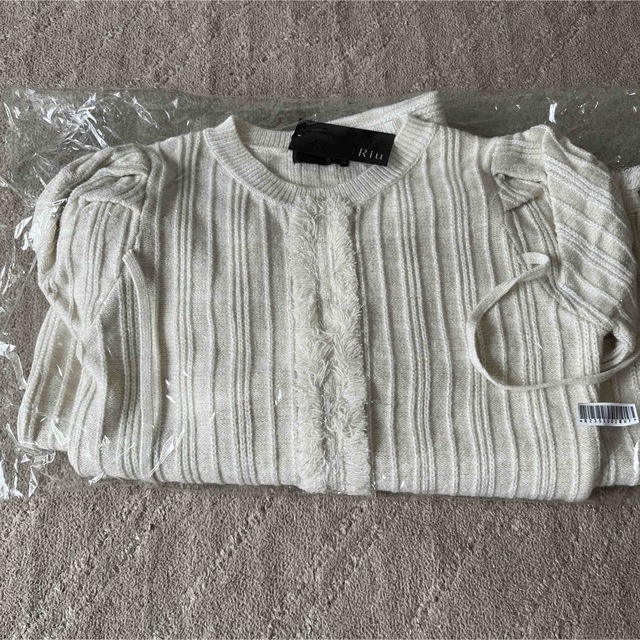 Riu Rちゃん  Riu  Plaid tweed knit dress