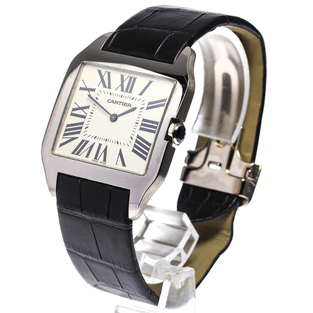 カルティエ CARTIER W2007051 サントスデュモンLM K18WG 手巻き メンズ _732368