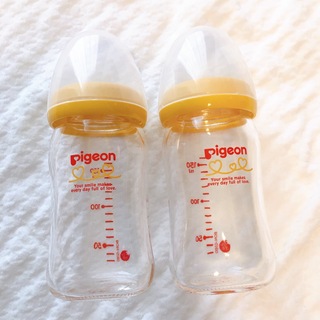 ピジョン 母乳実感 ガラス 哺乳瓶 2本セット(哺乳ビン)