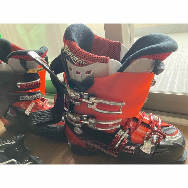 SALOMON(サロモン)のsalomonショートスキー一式　板125、ブーツ27 スポーツ/アウトドアのスキー(板)の商品写真