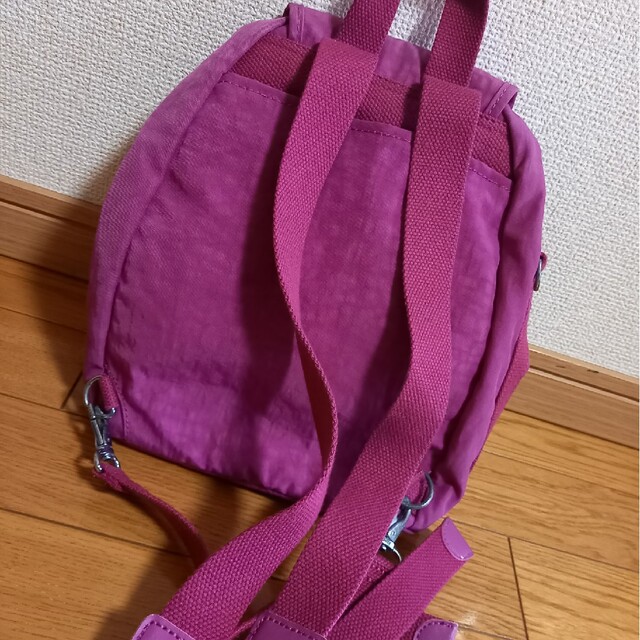 kipling(キプリング)の中古品KIPRINGキプリング☆パープルリュック レディースのバッグ(リュック/バックパック)の商品写真