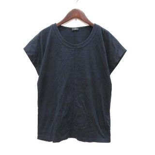 ジョゼフ(JOSEPH)のジョセフ Tシャツ カットソー 半袖 ラウンドネック 切替 シャツ M 紺(Tシャツ(半袖/袖なし))