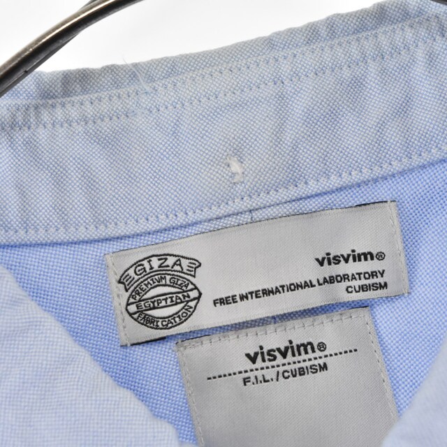 VISVIM(ヴィスヴィム)のVISVIM ヴィスヴィム ALBACORE MERRICK SHIRT アルバコア エルボーパッチ 長袖シャツ ブルー 0115105011003 メンズのトップス(シャツ)の商品写真