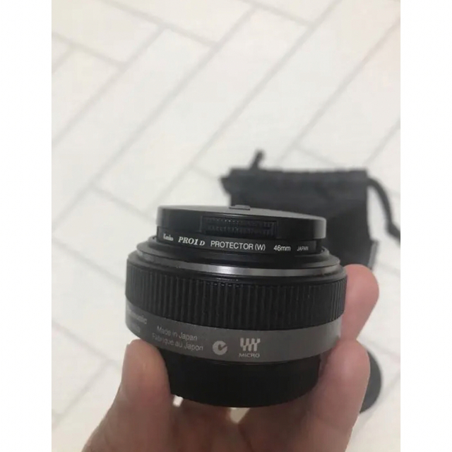 Panasonic(パナソニック)の美品 Panasonic  LUMIX単焦点レンズH-H020  スマホ/家電/カメラのカメラ(レンズ(単焦点))の商品写真