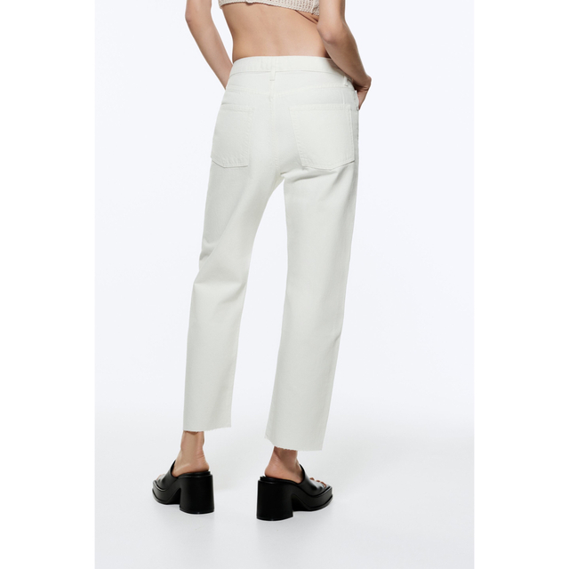 ZARA(ザラ)のZARA THE STRAIGHT CROPPED PANT レディースのパンツ(デニム/ジーンズ)の商品写真