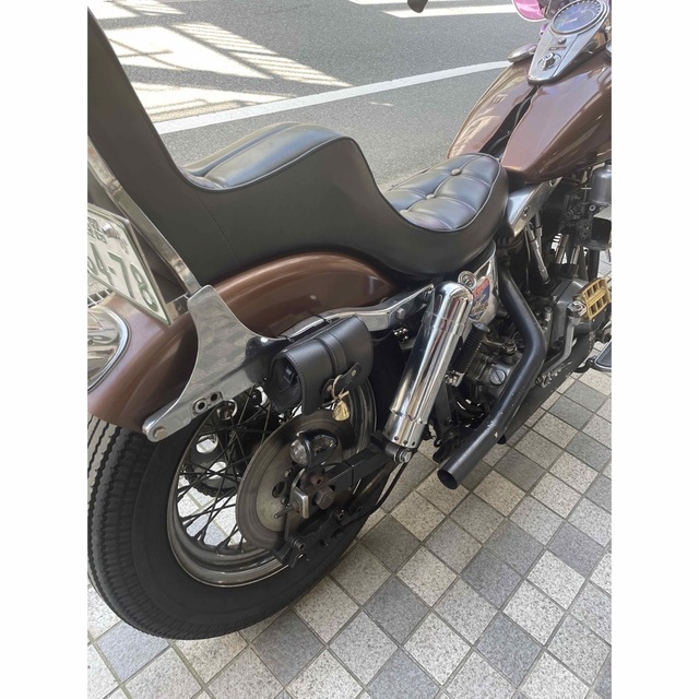 Harley Davidson(ハーレーダビッドソン)のショベルヘッド　4速フレーム　ワンオフシート　キング&クイーン 自動車/バイクのバイク(パーツ)の商品写真