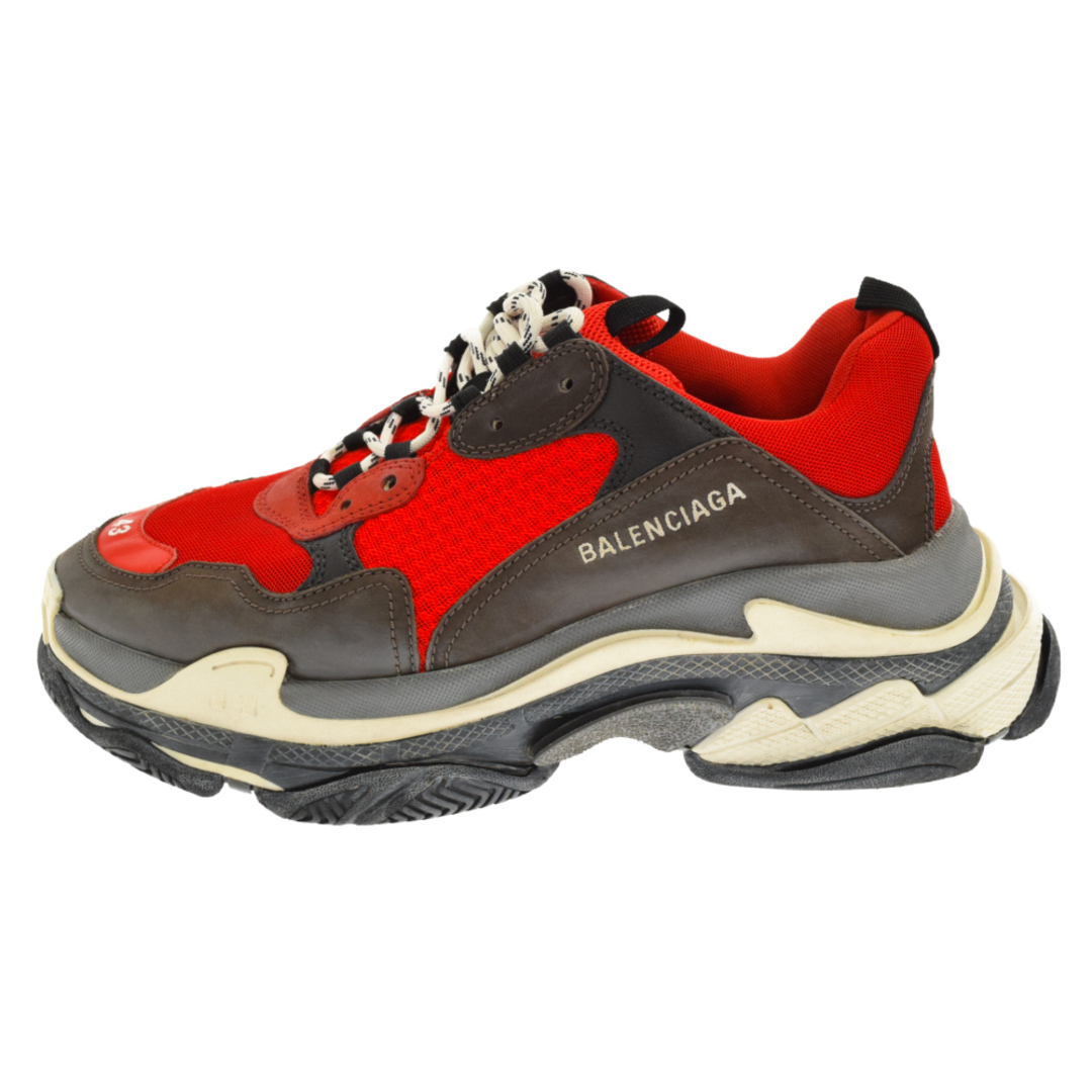 345センチワイズBALENCIAGA バレンシアガ Triple S Trainers 516440 トリプルエス トレーナー ローカットダッドスニーカー トリプルソール レッド/ブラック/グレー