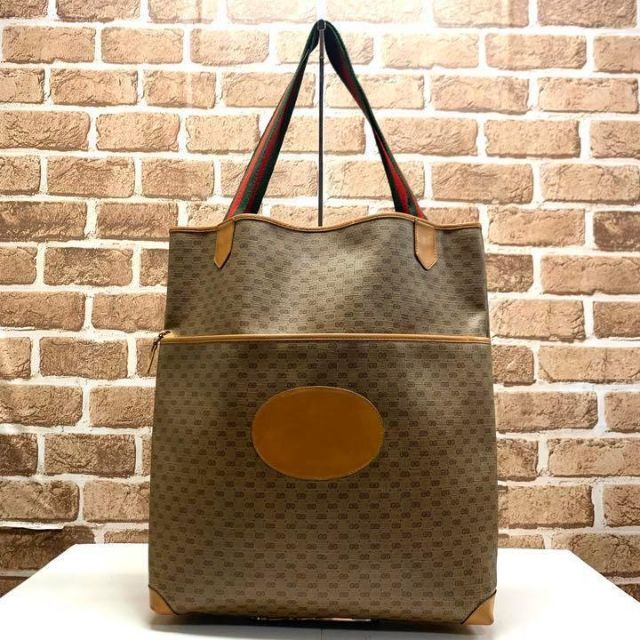 OLD GUCCI シェリーライン PVC トートバッグ 4732 | フリマアプリ ラクマ