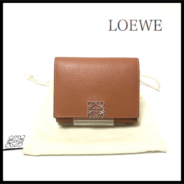 LOEWE - 【極美品】LOEWEロエベ  アナグラム　トライフォールドウォレット三つ折り財布