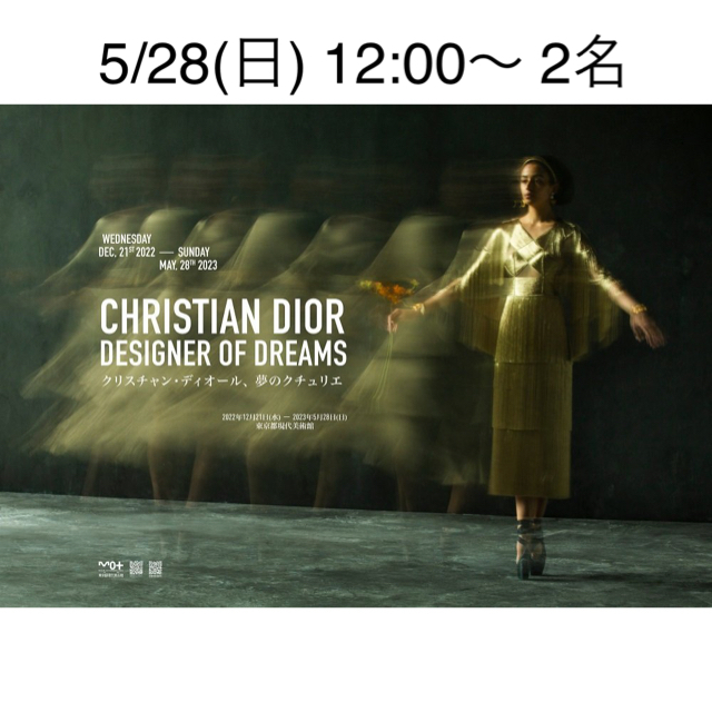 マルチボーダーシリーズ DIOR展招待チケット2枚 日時指定なし