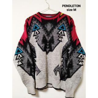 ペンドルトン(PENDLETON)のPENDLETON ペンドルトン デザインニット 総柄 セーター(ニット/セーター)