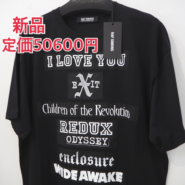 新品 定価50600円 ラフシモンズ 21ss バッチワーク Tシャツ 黒 | フリマアプリ ラクマ