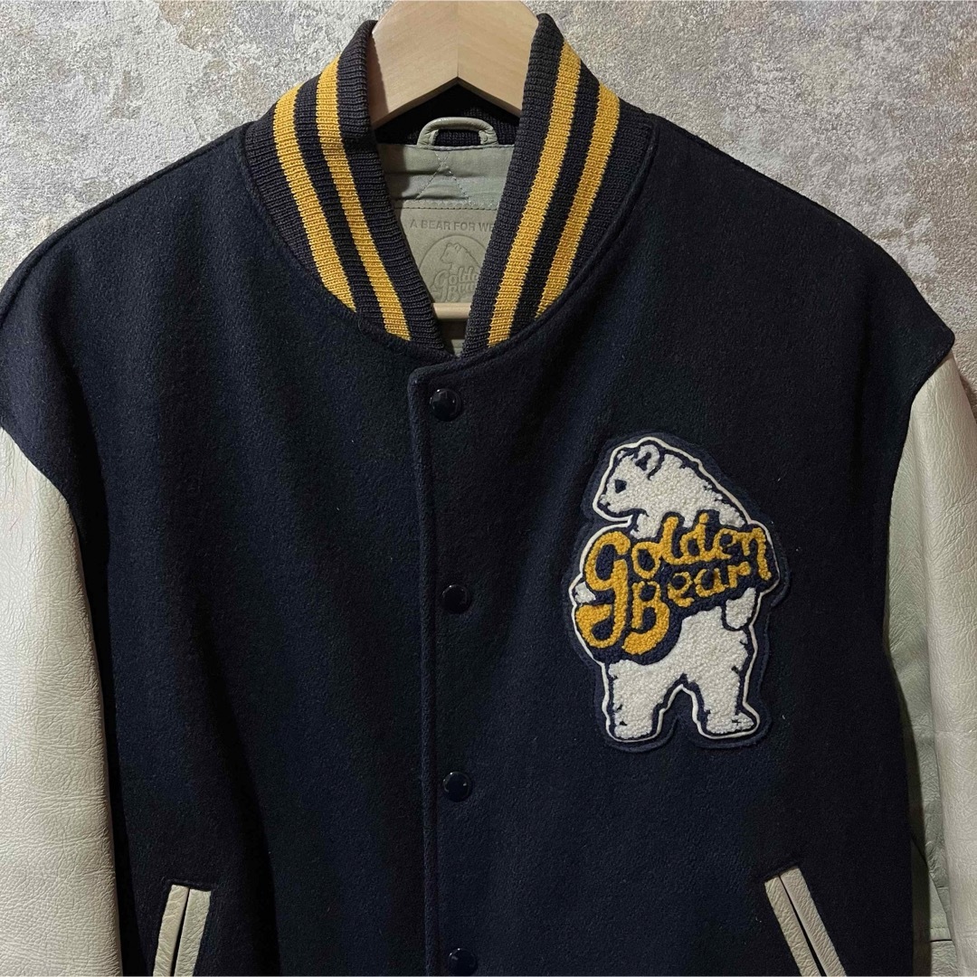 Golden Bear - golden bear ゴールデンベア スタジャン 袖レザー Golden Bear - golden bear ゴールデンベア スタジャン 袖レザー