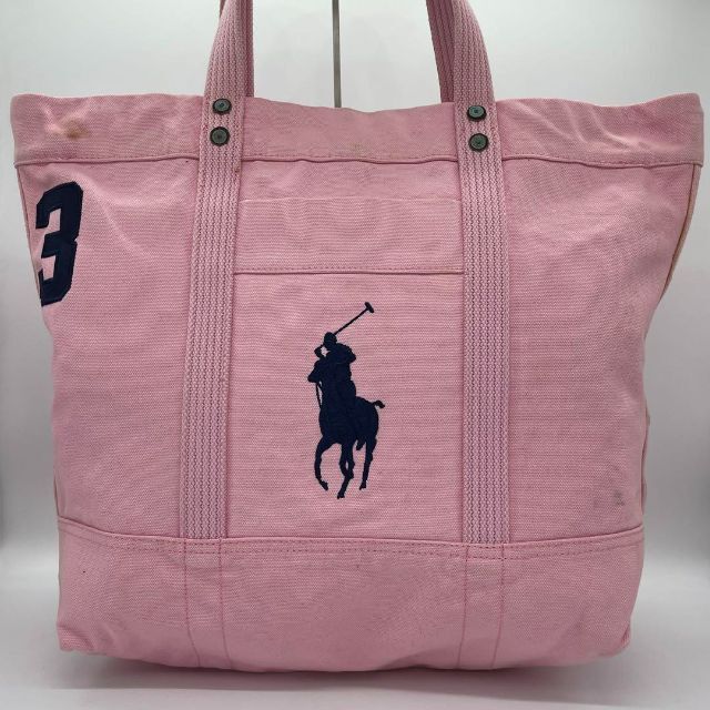 POLO RALPH LAUREN(ポロラルフローレン)の✨️良品✨️Polo RalphLauren ハンドバッグ トートバッグ ピンク レディースのバッグ(トートバッグ)の商品写真