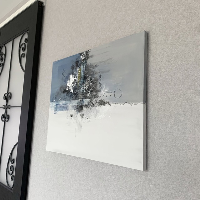 品質一番の 現代アート 65×53㎝ 大きめ モダン 絵画 原画 抽象画