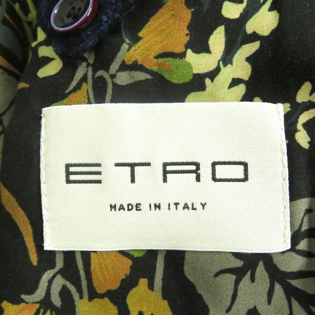 未使用品□19AW ETRO/エトロ COMFORTETRO 総柄 ロゴボタン チェスターコート/ウールコート/ロングコート ネイビー 54 イタリア製 メンズ t13-st30307-514 5