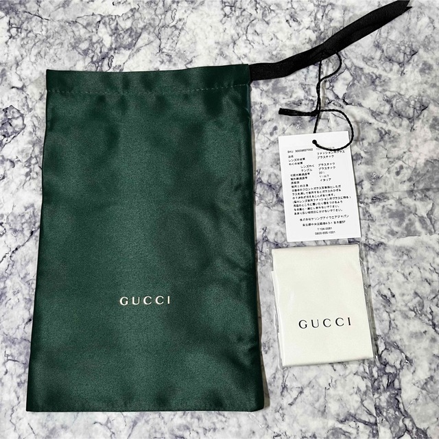 Gucci(グッチ)の【新品】GUCCI グッチ サングラス ボストン ブラウン 専用ケース付き レディースのファッション小物(サングラス/メガネ)の商品写真