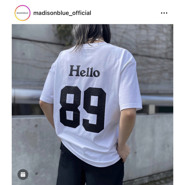 マディソンブルー  Hello Tシャツ ナンバリング  ドゥーズィエムクラス