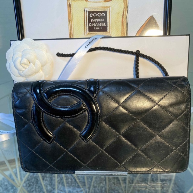 正規品］CHANEL カンボン長財布 シリアルシール有 - 財布