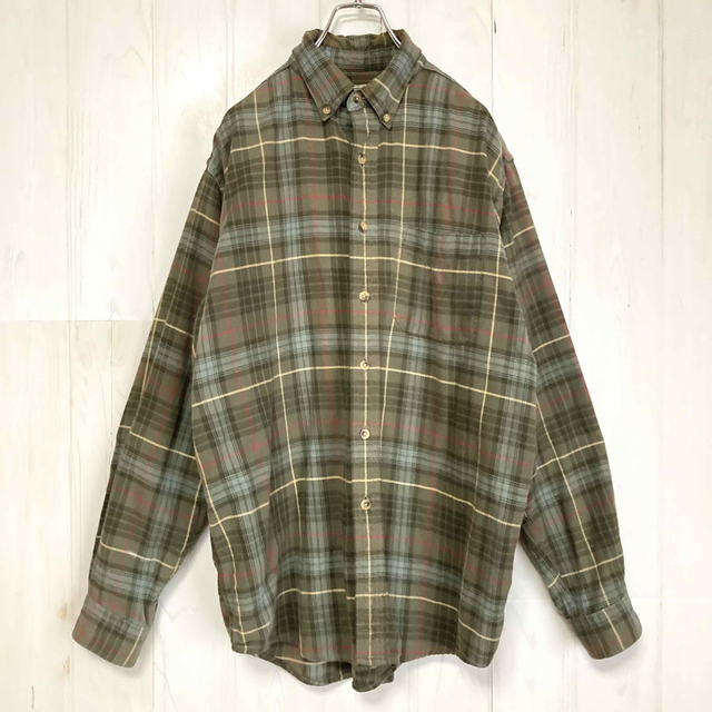 カナダ製 90s L.L.Bean チェックシャツ エルエルビーン BDシャツ | フリマアプリ ラクマ