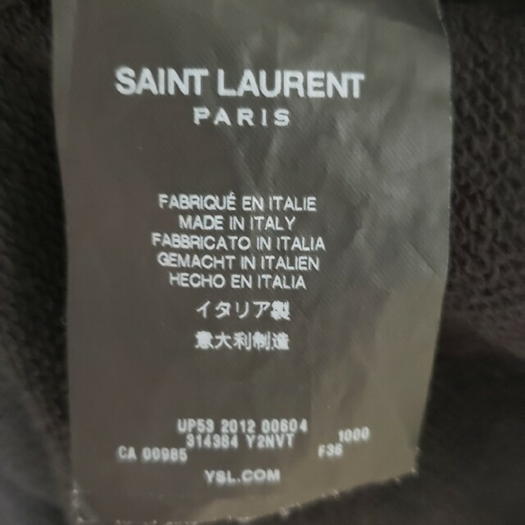 SAINT LAURENT - SAINT LAURENT スウェット袖無し zipの通販 by SAINT LAURENT - SAINT LAURENT スウェット袖無し zipの通販 by