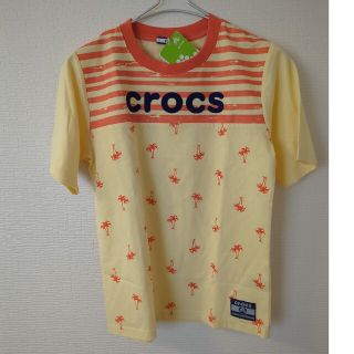 クロックス(crocs)のタグ付 新品★Crocs Tシャツ 160★黄色オレンジ系 男女兼用 クロックス(Tシャツ/カットソー)