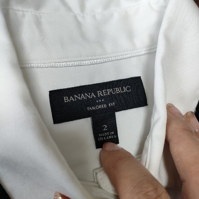 Banana Republic(バナナリパブリック)のホワイトシャツ レディースのトップス(シャツ/ブラウス(長袖/七分))の商品写真