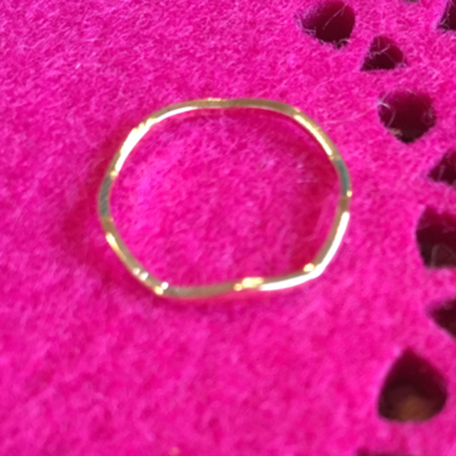 新品ゴールドリング2個セット 指輪 フリンジ タッセル ブルー レディースのアクセサリー(リング(指輪))の商品写真