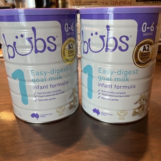 BubsバブズA2 ヤギミルクステップ1 800g × 2缶セット その他 BubsバブズA2 ヤギミルクステップ1 800g × 2缶セット その他