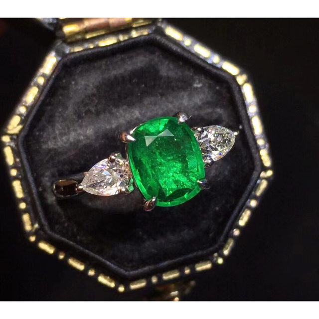 ⭐天然 エメラルド ダイヤ リング k18 1.52ct | www.mcmchedu.com