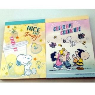 スヌーピー(SNOOPY)のスヌーピー☆メモ帳２冊(その他)