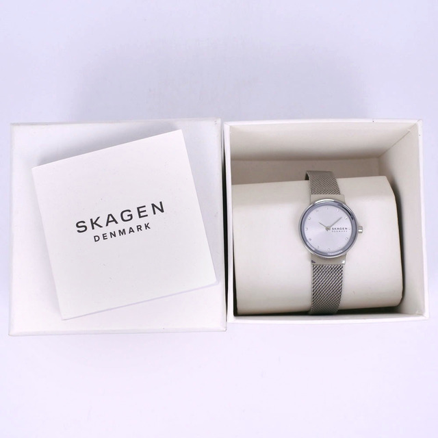 SKAGEN(スカーゲン)の【SKAGEN】スカーゲン フレヤ SKW2715 ステンレススチール クオーツ アナログ表示 レディース シルバー文字盤 腕時計 レディースのファッション小物(腕時計)の商品写真