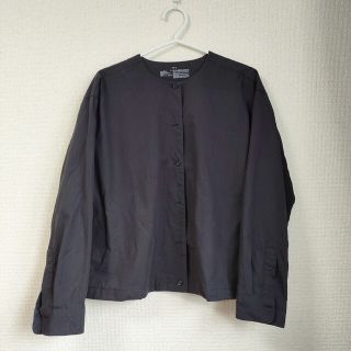 MUJI (無印良品) ノーカラー シャツ/ブラウス(レディース/長袖)の通販