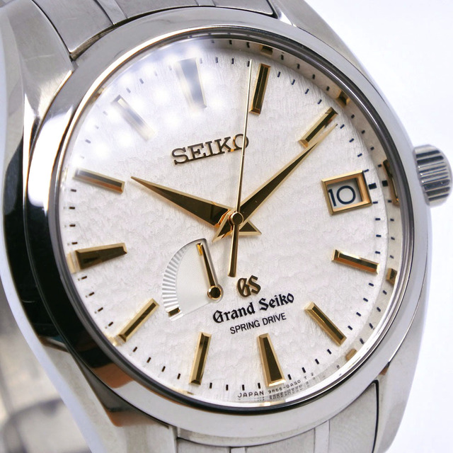 【SEIKO】セイコー グランドセイコー スプリングドライブ マスターショップモデル 9R65-0AE0 SBGA059 チタン 自動巻き パワーリザーブ メンズ 白文字盤 腕時計