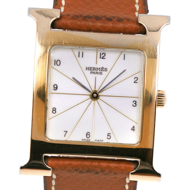 高価値 Hermes - 【HERMES】エルメス Hウォッチ HH1.501 金メッキ