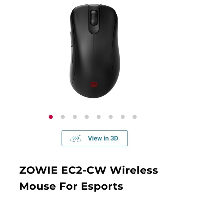スマホ/家電/カメラZOWIE EC2 CW Wireless Mouse ec2-cw ワイヤレス
