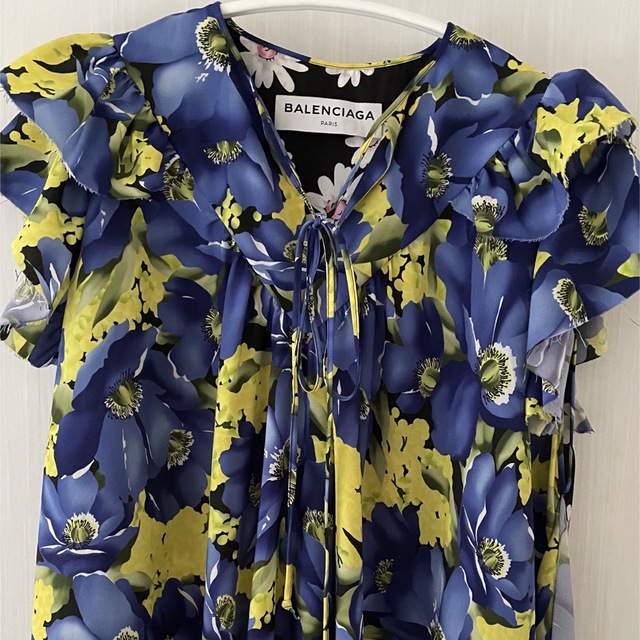 Balenciaga(バレンシアガ)のBALENCIAGA  Flower Print Dress♡  レディースのワンピース(ロングワンピース/マキシワンピース)の商品写真