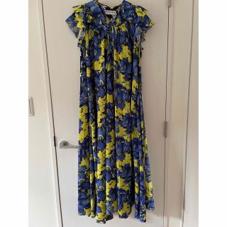 バレンシアガ(Balenciaga)のBALENCIAGA  Flower Print Dress♡ (ロングワンピース/マキシワンピース)