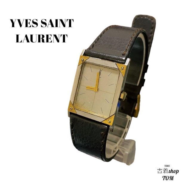 YSL YVESAINTLAURENT イヴ・サンローラン 腕時計 ゴールド