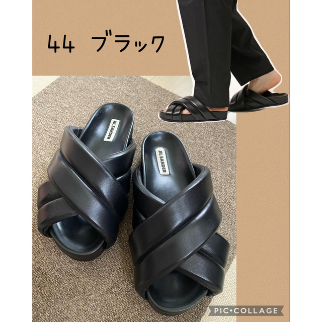 Jil Sander(ジルサンダー) クロスストラップ スライド サンダル