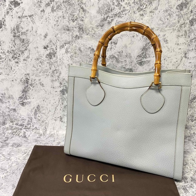 Gucci - GUCCI オールドグッチ バンブー レザー ハンドバッグ トート