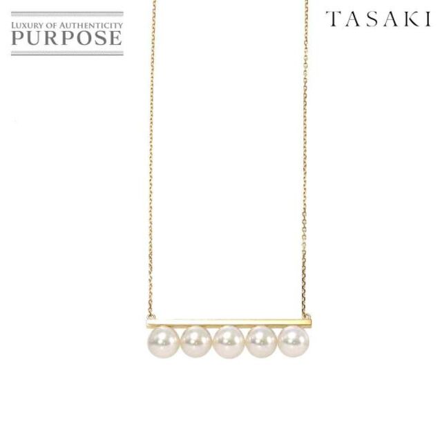 タサキ TASAKI バランス シグネチャー アコヤ真珠 8.5mm ネックレス 70cm K18 YG 750 パール 田崎真珠 VLP 90183624